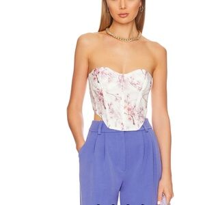 Bardot Corset Pink White